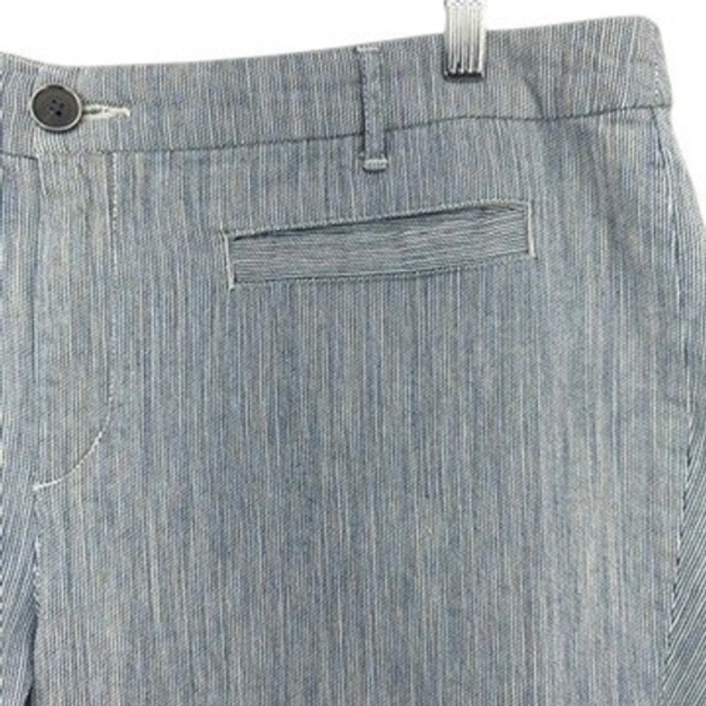 Chicos Platinum Denim Pinstripe Trousers Pants Blue White‎ SZ 3 (USA 16) 38x31